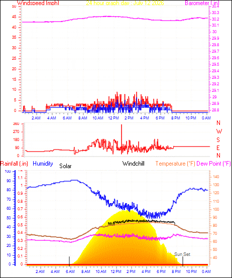 24 Hour Graph for Day 12