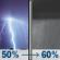 Tonight: A chance of showers and thunderstorms before midnight, then showers likely and possibly a thunderstorm between midnight and 4am, then a chance of showers after 4am. Mostly cloudy, with a low around 61. Windy, with a west northwest wind 13 to 22 mph becoming north in the evening. Winds could gust as high as 34 mph. Chance of precipitation is 60%. New rainfall amounts between a quarter and half of an inch possible. Tonight: A chance of showers and thunderstorms before midnight, then showers likely and possibly a thunderstorm between midnight and 4am, then a chance of showers after 4am. Mostly cloudy, with a low around 61. Windy, with a west northwest wind 13 to 22 mph becoming north in the evening. Winds could gust as high as 34 mph. Chance of precipitation is 60%. New rainfall amounts between a quarter and half of an inch possible.