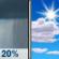 Today: A 20 percent chance of showers before noon.  Mostly sunny, with a high near 79. South southeast wind 13 to 15 mph, with gusts as high as 22 mph. 