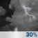 Tonight: A 30 percent chance of showers and thunderstorms, mainly before midnight.  Mostly cloudy, with a low around 54. South wind 6 to 14 mph becoming northwest after midnight. Winds could gust as high as 22 mph. 