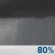 Tonight: Showers and thunderstorms likely, then showers and possibly a thunderstorm after 1am.  Low around 64. East southeast wind around 9 mph.  Chance of precipitation is 80%. New rainfall amounts between a tenth and quarter of an inch, except higher amounts possible in thunderstorms. 