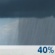 Sunday: A 40 percent chance of showers, mainly before 3pm.  Partly sunny, with a high near 70. Northeast wind 3 to 7 mph.  New precipitation amounts of less than a tenth of an inch possible. 